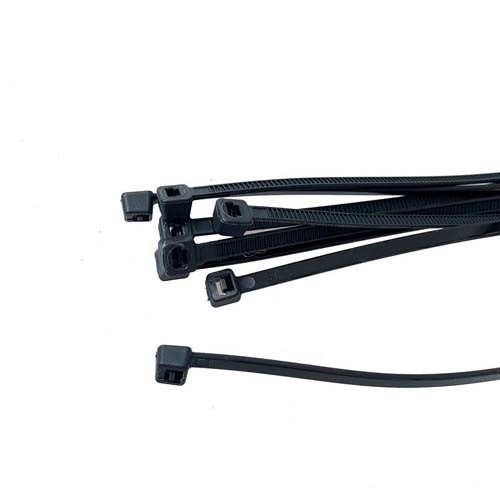 10 Inch Light Heavy Duty 120 LB UV Black High Strength Self Locking Nylon Cable Tie