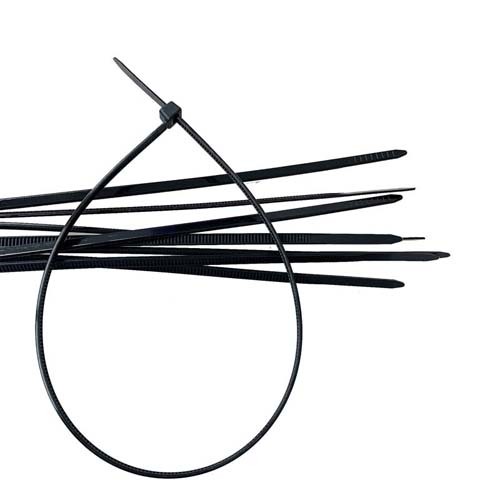 15 Inch Standard 50 LB UV Black High Strength Self Locking Nylon Cable Tie