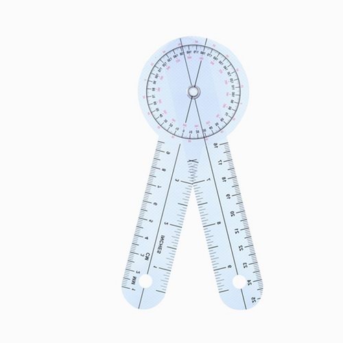 6 Inch Plastic Protractor Goniometer 