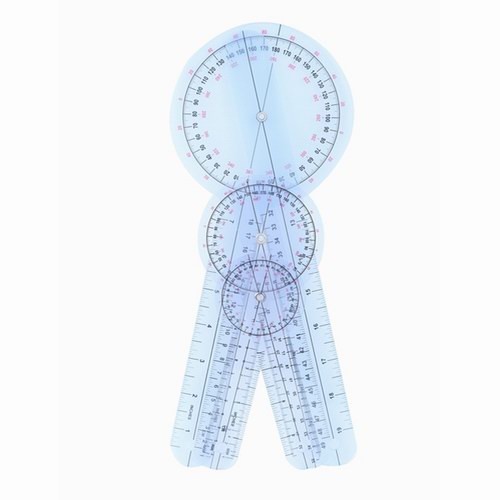 6 Inch Plastic Protractor Goniometer 